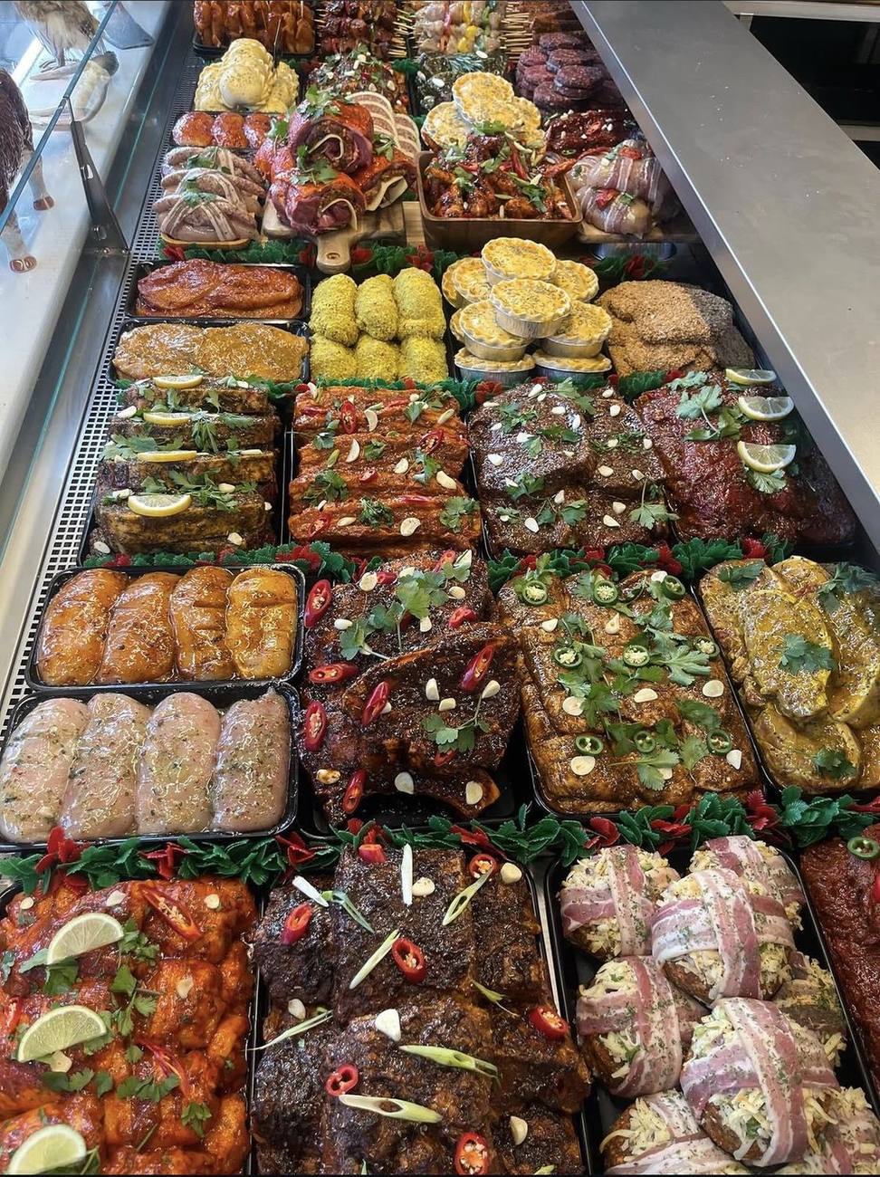 The Butcher in the Wood counter display
